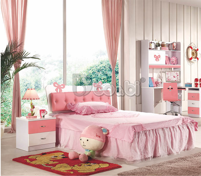 Bộ phòng ngủ màu hồng cho bé gái BB BABY860-3